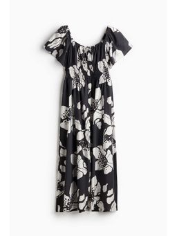 H&M - Women Grey Butterfly-Sleeved Dress