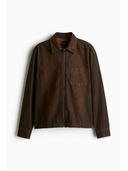 H&M - Men Brown Regular Fit Denim Overshirt