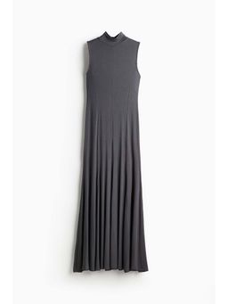 H&M - Women Grey Long Highneck Dress