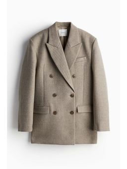 H&M - Women Beige Oversized Blazer