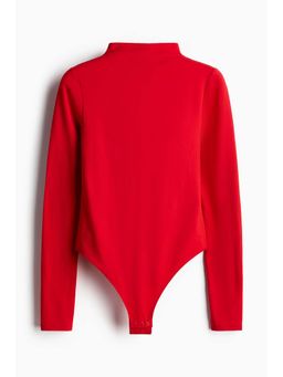 H&M - Women Red Highneck Thong Bodysuit