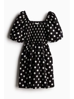 H&M - Women Black Puff-Sleeved Dress