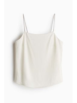 H&M - Women White Rhinestone-Strap Top