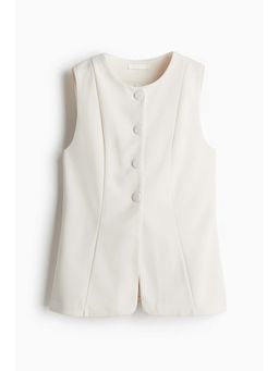 H&M - Women Beige Long Suit Waistcoat