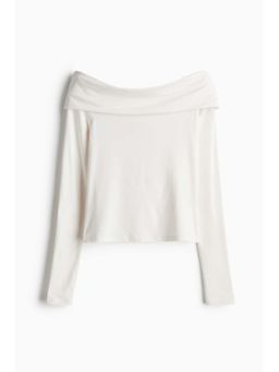 H&M - Women White Off-The-Shoulder Top