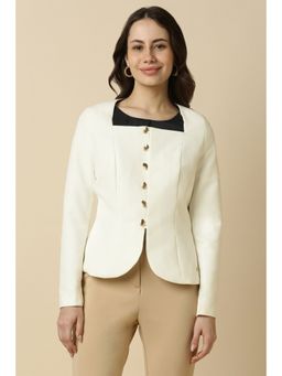 Allen Solly - Women's White Blazer