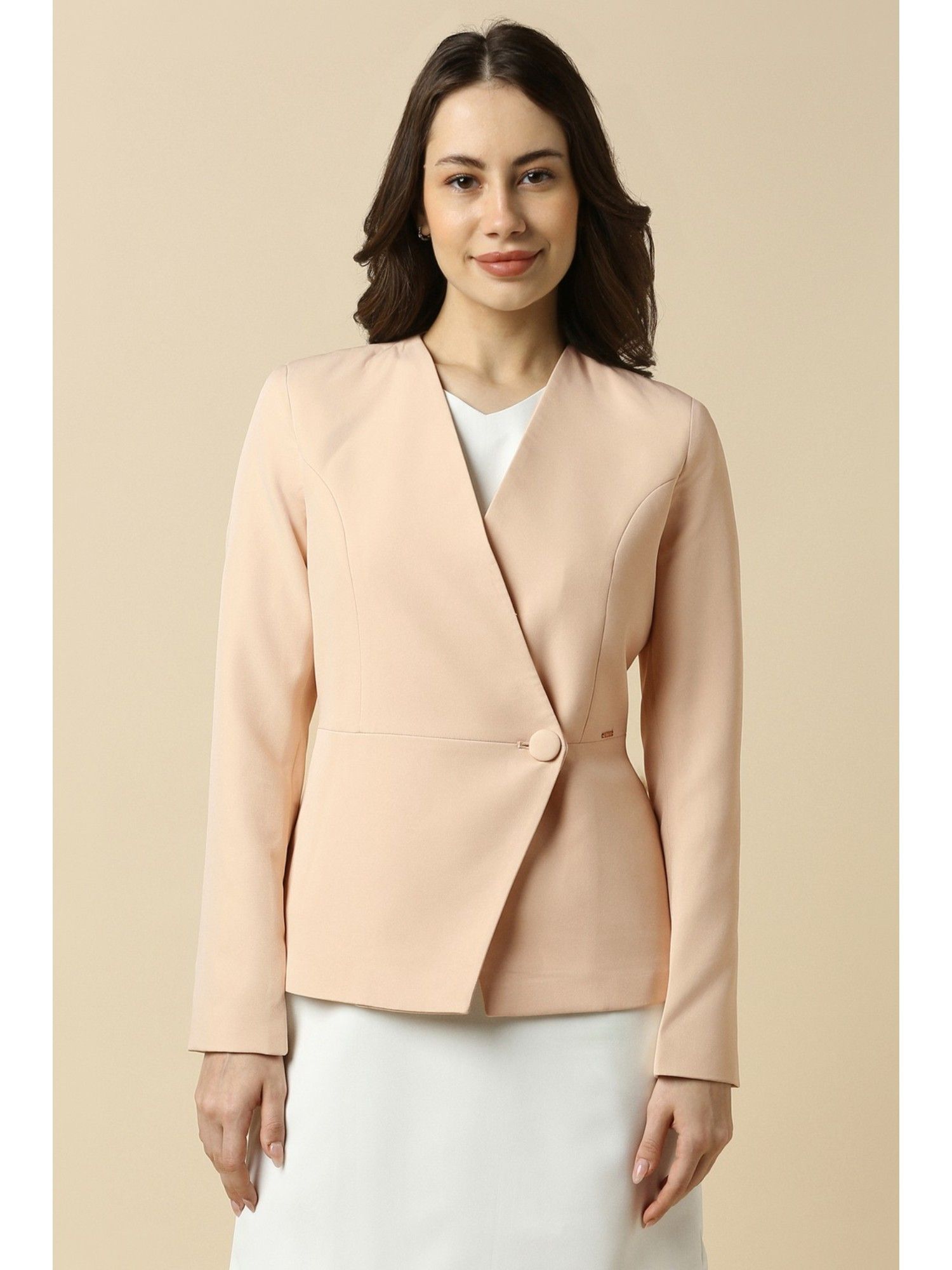 allen solly Women's Beige Blazer-picture-25
