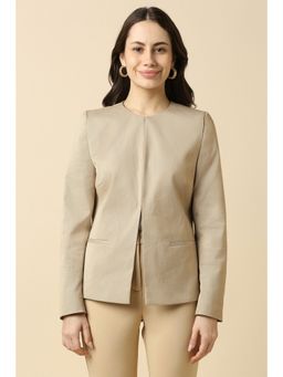 Allen Solly - Women's Beige Blazer