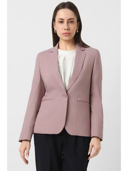 Van Heusen - Women's Pink Solid Blazer