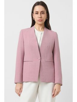 Van Heusen - Women's Pink Checks Blazer