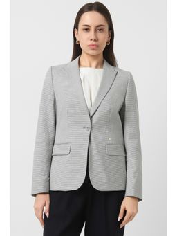 Van Heusen - Women's White Print Blazer