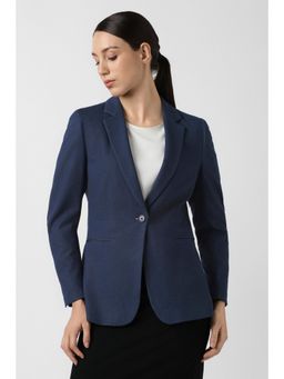 Van Heusen - Women's Navy Blue Textured Blazer