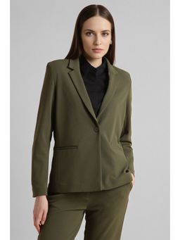 Van Heusen - Women's Olive Textured Blazer