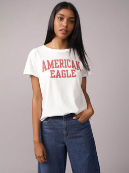 American Eagle - Women's White T-Shirt
