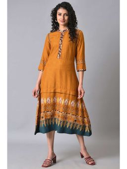 W - Yellow Aztec Dress