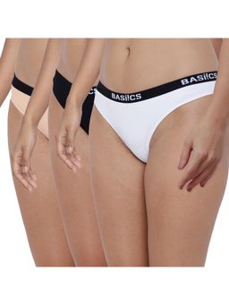 BASIICS by La Intimo - Womens Multi-Color Dulce Candy Briefs (Pack Of 3)