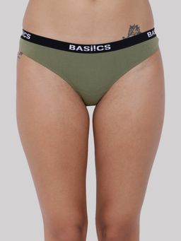 BASIICS by La Intimo - Womens Olive Dulce Candy Brief