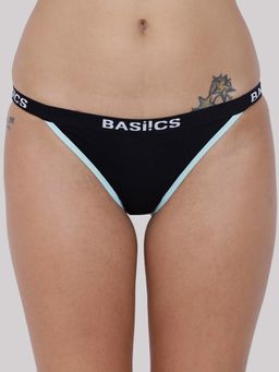BASIICS by La Intimo - Womens Black Moda Fashionable Brief