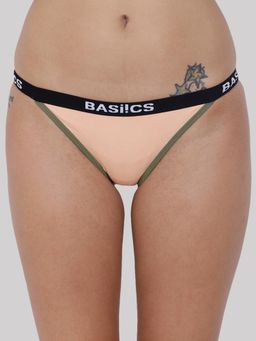 BASIICS by La Intimo - Womens Beige Moda Fashionable Brief