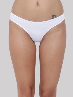 BASIICS by La Intimo - White Spiffy Semiseamless Thong