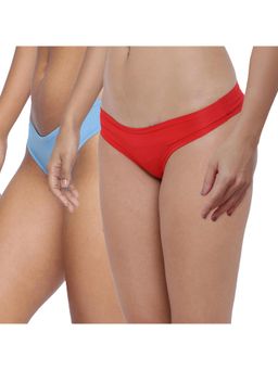 BASIICS by La Intimo - Multi-Color Amor Love Semiseamless Bikinis (Pack of 2)