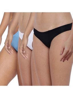 BASIICS by La Intimo - Multi-Color Amor Love Semiseamless Bikinis (Pack of 3)