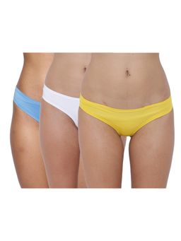 BASIICS by La Intimo - Multi-Color Amor Love Semiseamless Bikinis (Pack of 3)