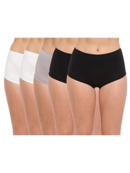 BASIICS by La Intimo - Multi-Color Hanky Panky Boyshorts (Pack of 5)