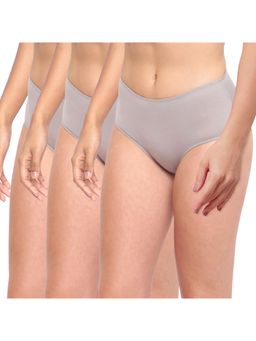 BASIICS by La Intimo - Grey Tease 2 Please Hipsters (Pack of 3)