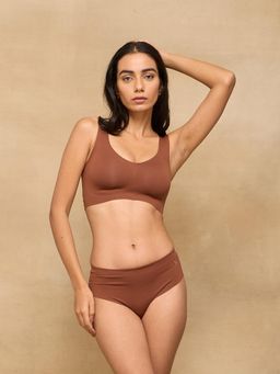 Krvvy - Women Seamless Mid-Rise Thong UltraSoft Breathable & Invisible Panty