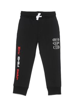 PLUM TREE - Boys Black Typography Joggers