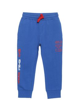 PLUM TREE - Boys Blue Typography Joggers