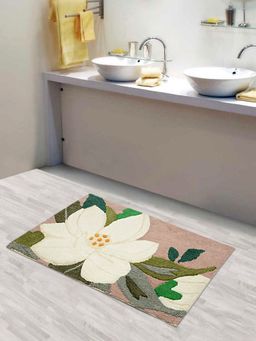 Saral Home - Green Cotton Bath Mat 50x80 cm