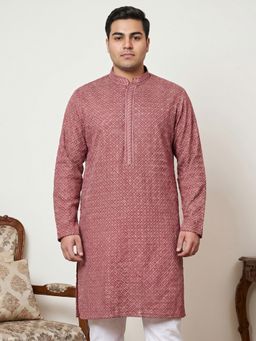 Jompers - Pink Embroidered Kurta