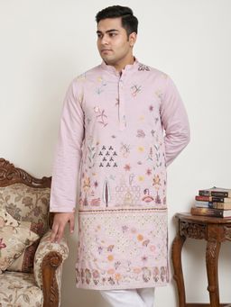 Jompers - Purple Embroidered Kurta