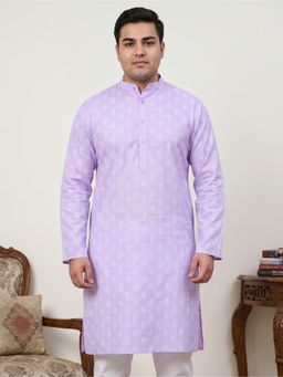 Jompers - Lavender Floral Printed Kurta for Men
