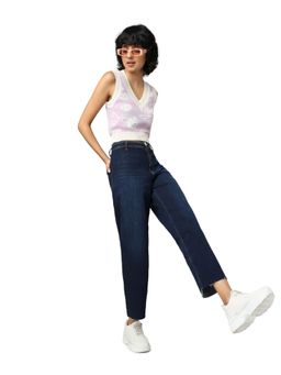 ONLY - Women Solid Dark Blue Jeans