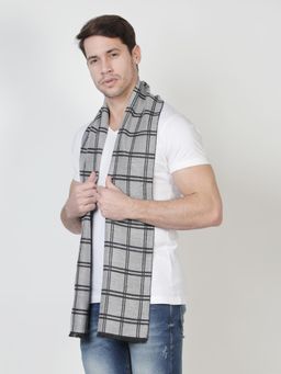 Alvaro Castagnino - Grey Coloured Mens Viscose Muffler
