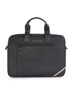 Tommy Hilfiger - Salavat Men Pu Business Messenger Bag - Black