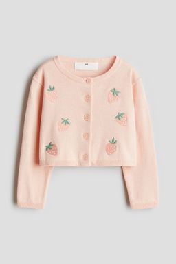 H&M - Girls Pink Cotton Cardigan