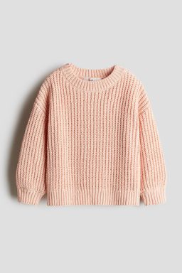 H&M - Girls Orange Chenille-Knit Jumper