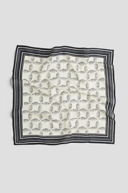 H&M - Boys White Printed Cotton Scarf