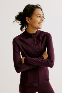 H&M - Girls Purple Sports Jacket With Drymove