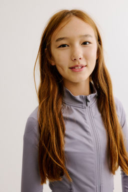 H&M - Girls Purple Sports Jacket With Drymove