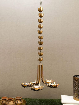 Unravel India - Metallic Hanging Tea Light