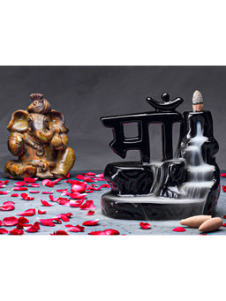 BODHI HOUSE - Maa Ceramic Smoke Fountain With 20 Backflow Incense Cones