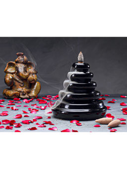 BODHI HOUSE - Ring Ceramic Smoke Fountain With 20 Backflow Incense Cones