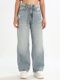 ONLY - Women's Solid Blue Jeans
