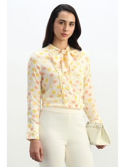 Allen Solly - Women Yellow Floral Print Long Sleeves Top