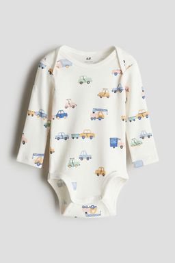 H&M - White Envelope-Neck Bodysuit